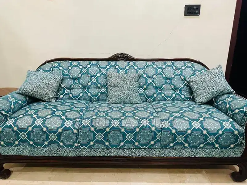 Classic 8-Seater Wooden Sofa Set in Excellent Condition