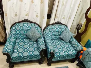 Classic 8-Seater Wooden Sofa Set in Excellent Condition