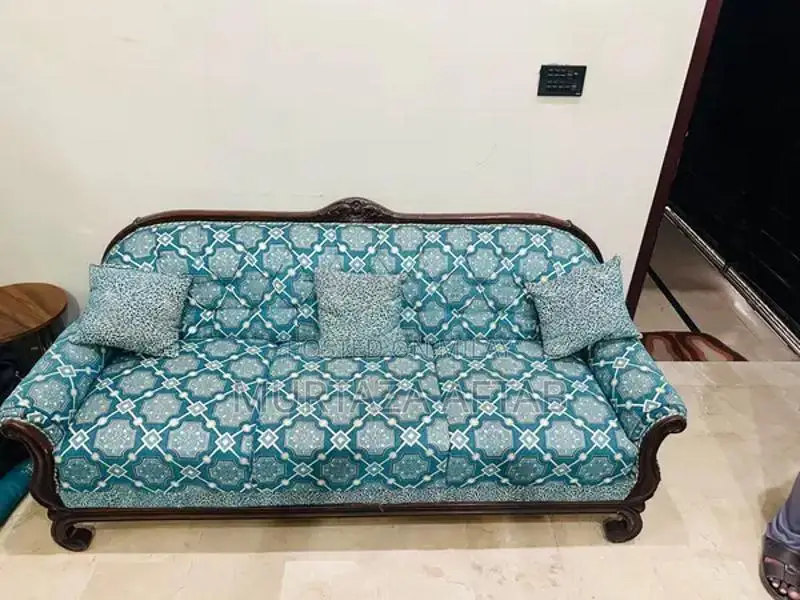 Classic 8-Seater Wooden Sofa Set in Excellent Condition