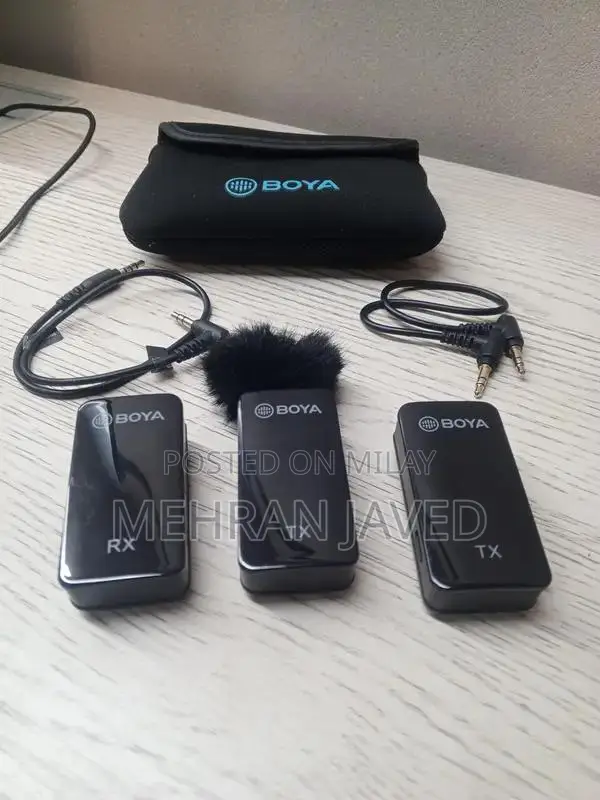 Boya Dual Wireless Microphone System for Vlogging and Recording