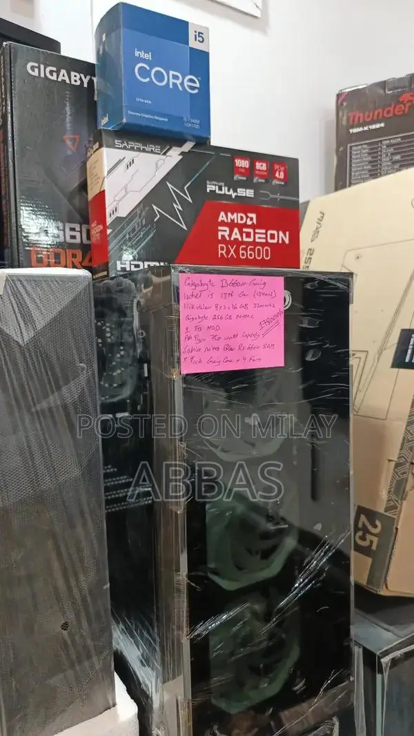 13th Gen Intel i5 Gaming PC with Radeon RX 6600