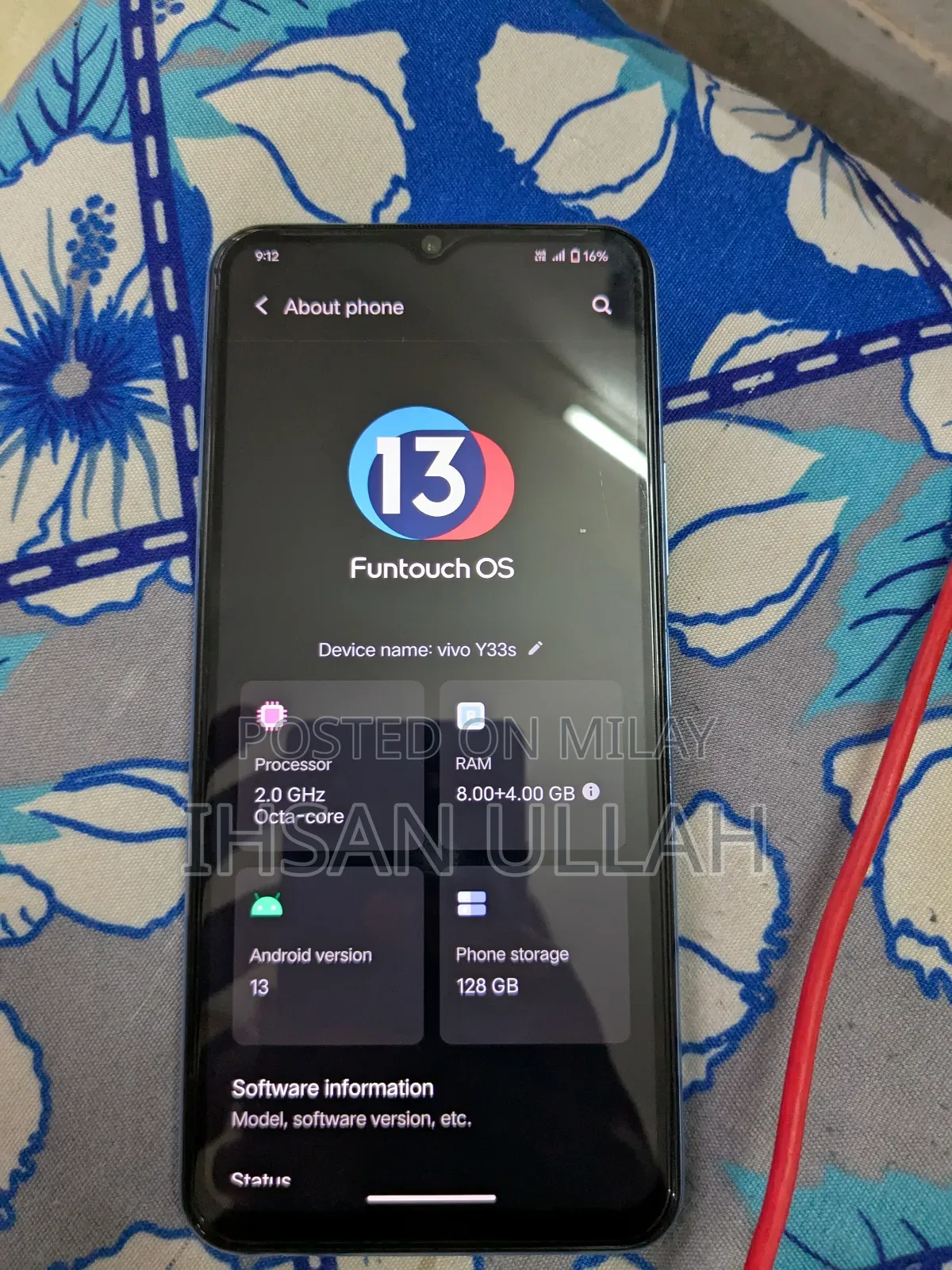 Vivo Y33s 128 GB Blue