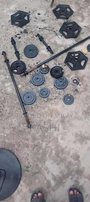 Photo - Fitness Weight Plates Set - Total 36kg Weightlifting Equipment