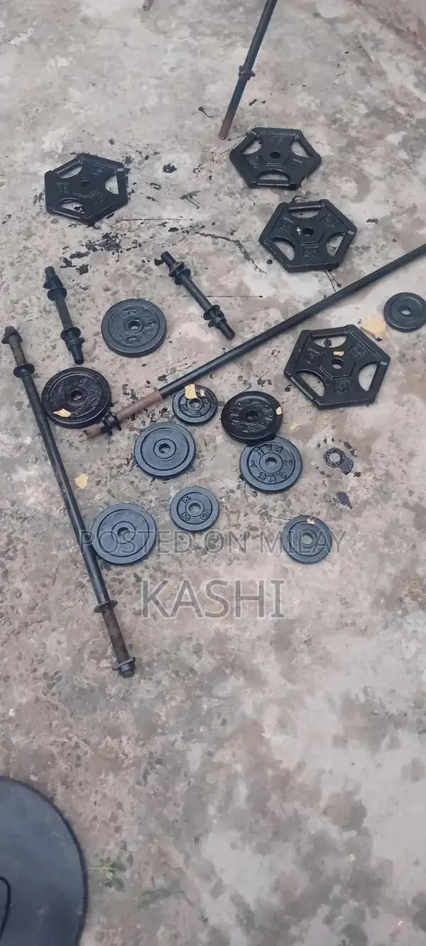 Fitness Weight Plates Set - Total 36kg Weightlifting Equipment