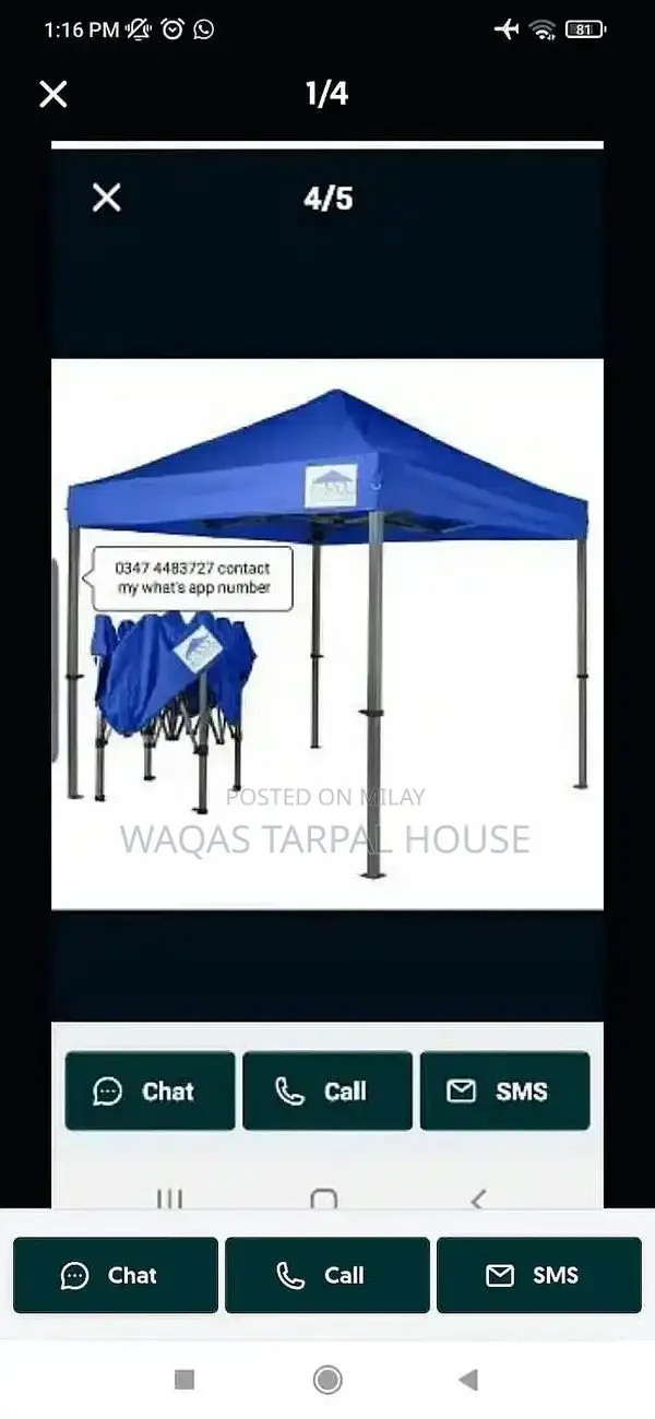 Waterproof Outdoor Folding Gazebo Tent for Camping & Events