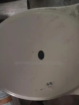 White Off-White Commode Furniture Piece