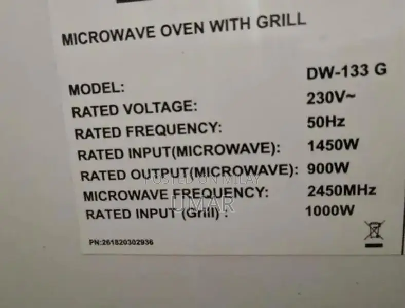 Dawlance Cook King 30L Microwave Oven with Grill Function