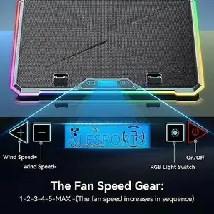 ICE COOREL K15 Gaming Laptop Cooling Pad with 13-14 Fans