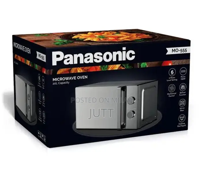 Panasonic 20L Silver Glass Door Microwave Oven