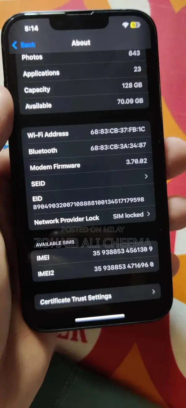 Apple iPhone 14 Smartphone with 128GB Storage