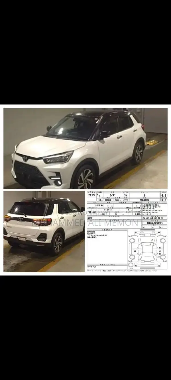 Toyota Raize Z Two-Tone Compact SUV - 2020 Model