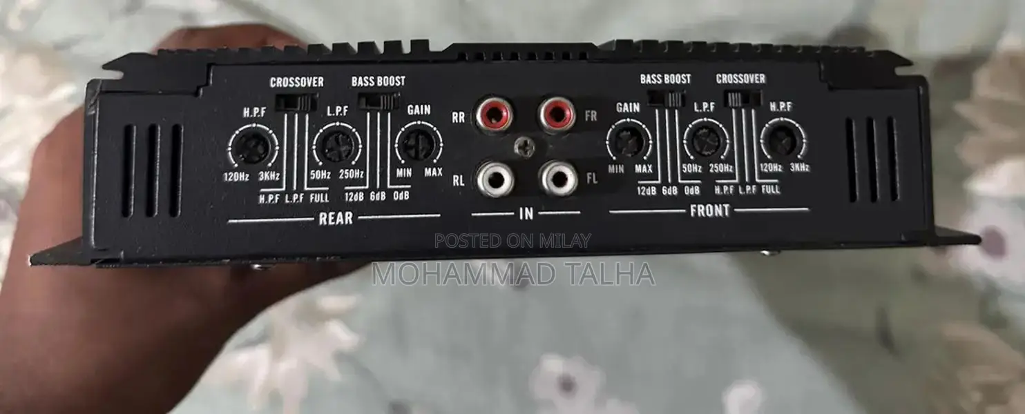 4-Channel High-Power Car Audio Amplifier 3800W Professional Grade