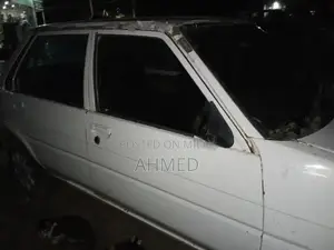 Toyota Corolla E80 Sedan - Classic 1986 White Model