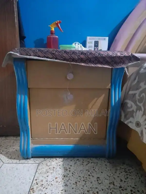 Wooden Bedside Table with 4 Drawers - Bedroom Furniture