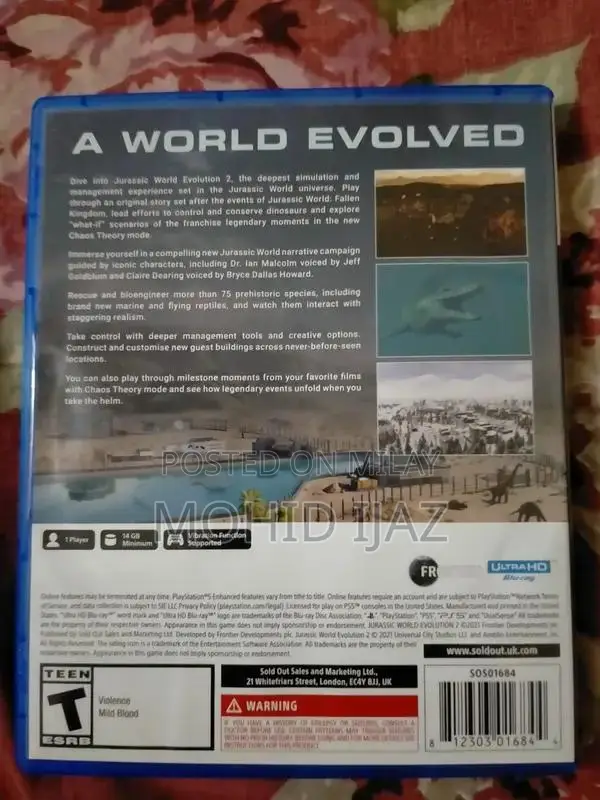 Jurassic World Evolution 2 - PlayStation 5 Video Game