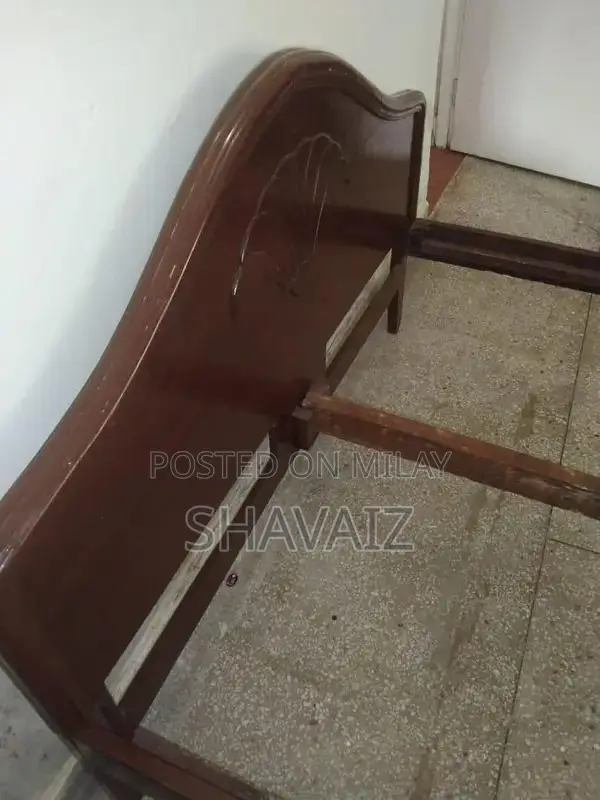 Sturdy King Size Wooden Bed Frame - Solid Wood Construction