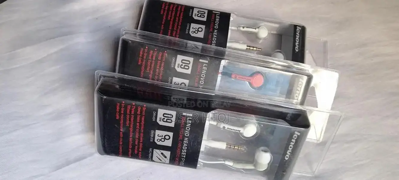 Lenovo In-Ear Headphones with Microphone and Inline Controls