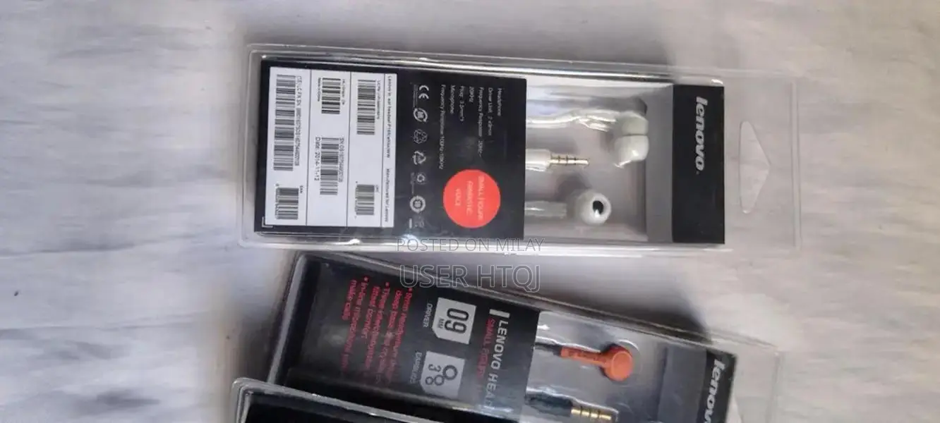 Lenovo In-Ear Headphones with Microphone and Inline Controls