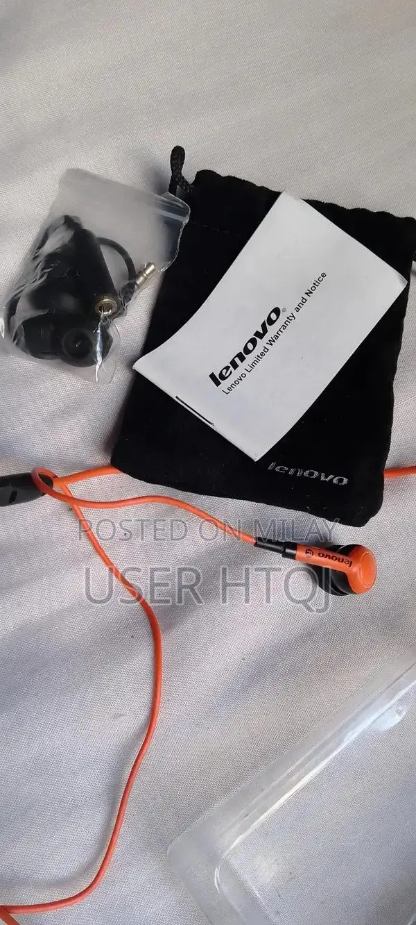 Lenovo In-Ear Headphones with Microphone and Inline Controls