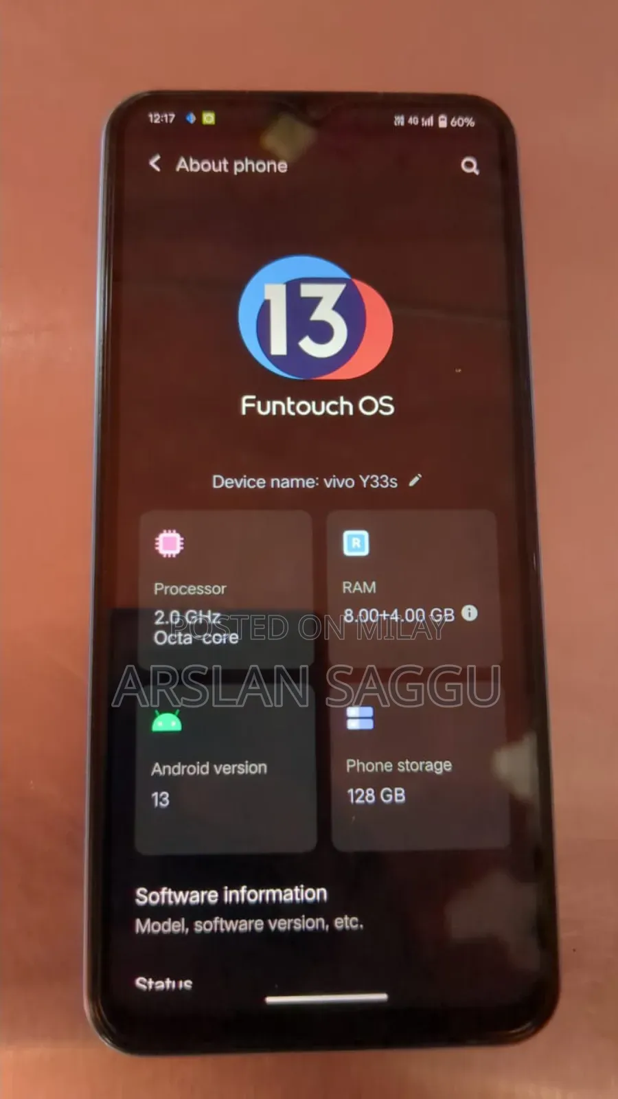 Vivo Y33s 128 GB Blue