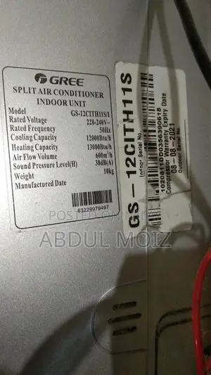 Gree 1-Ton Split Air Conditioner for Home and Office