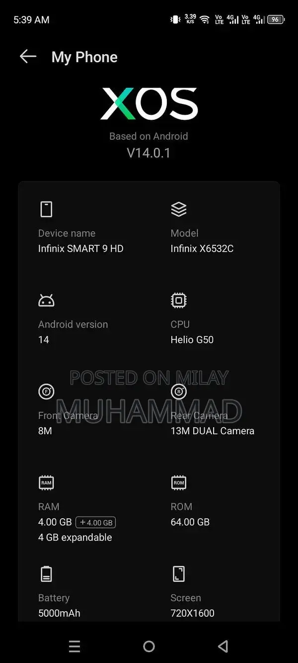 Smart HD Smartphone with Complete Box