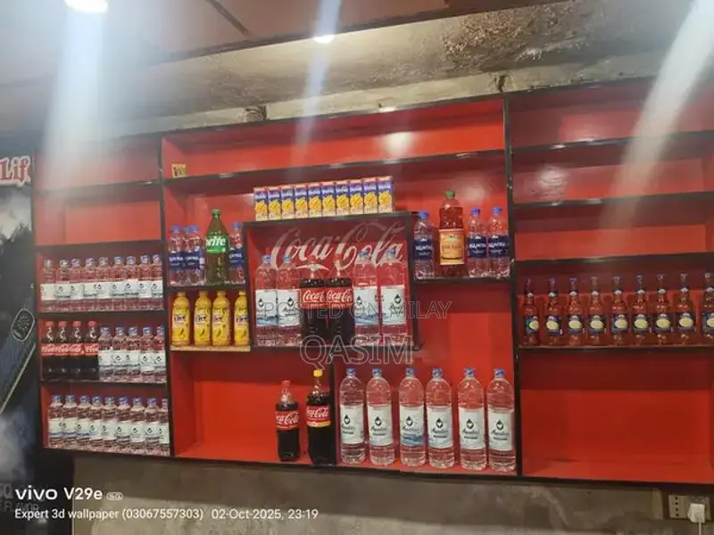 Heavy-Duty Steel Display Wall Rack for Retail and Storage