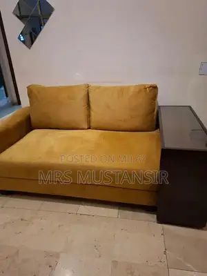 3,2,1 Wooden Sofa Set with Center Glass Table