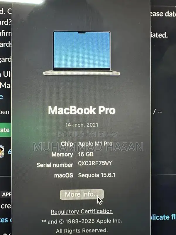 Apple MacBook Pro M1 Pro 14-inch Professional Laptop