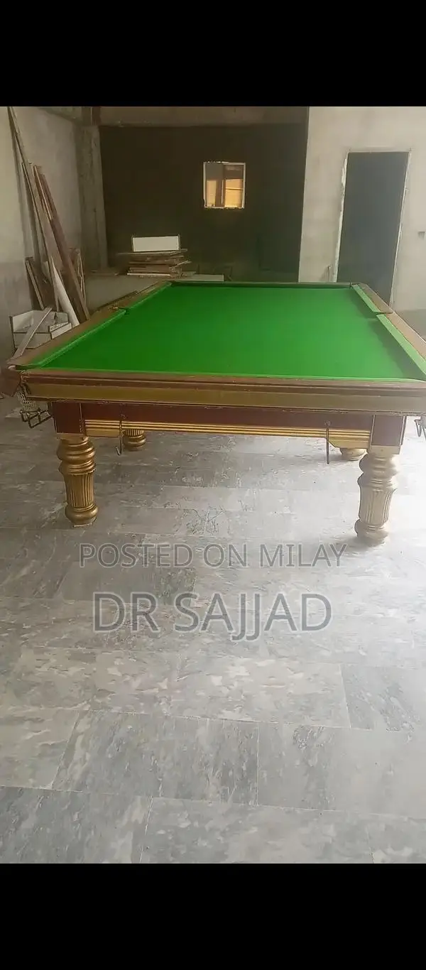 High-Quality Snooker Table 6/12 with Marble Surface