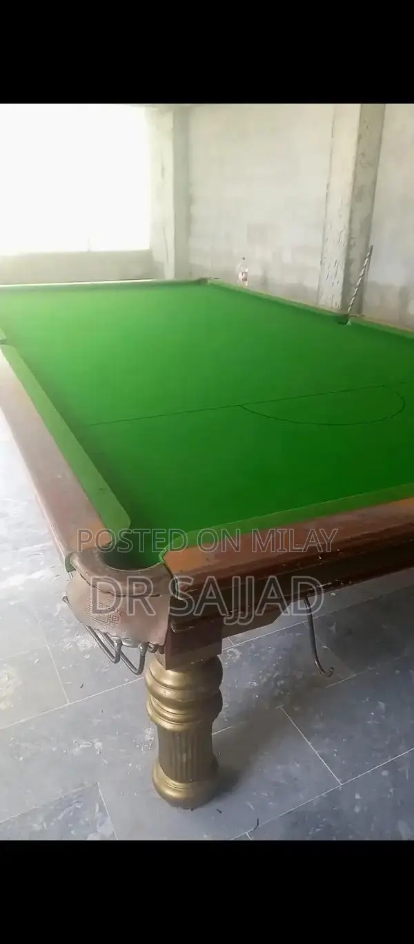 High-Quality Snooker Table 6/12 with Marble Surface