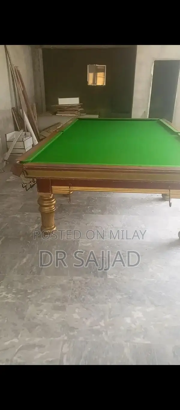 High-Quality Snooker Table 6/12 with Marble Surface