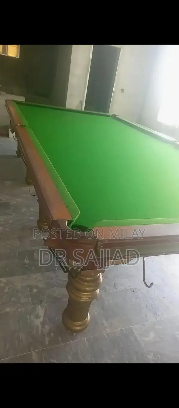 High-Quality Snooker Table 6/12 with Marble Surface