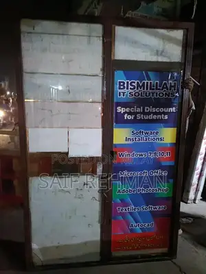 Decorative Iron Door Frame with Mirror - 5x7 Feet