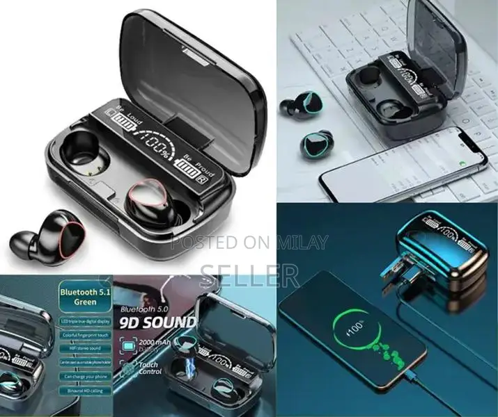M10 Wireless Bluetooth Earbuds with LED Power Bank Case