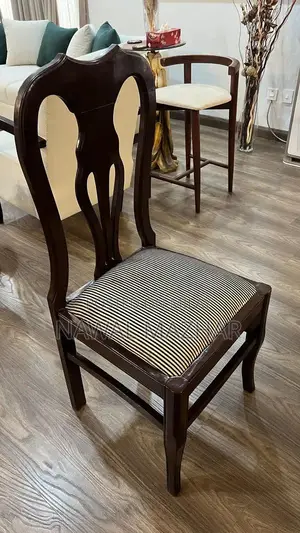 Wooden 8-Seater Dining Table with 8 Matching Chairs