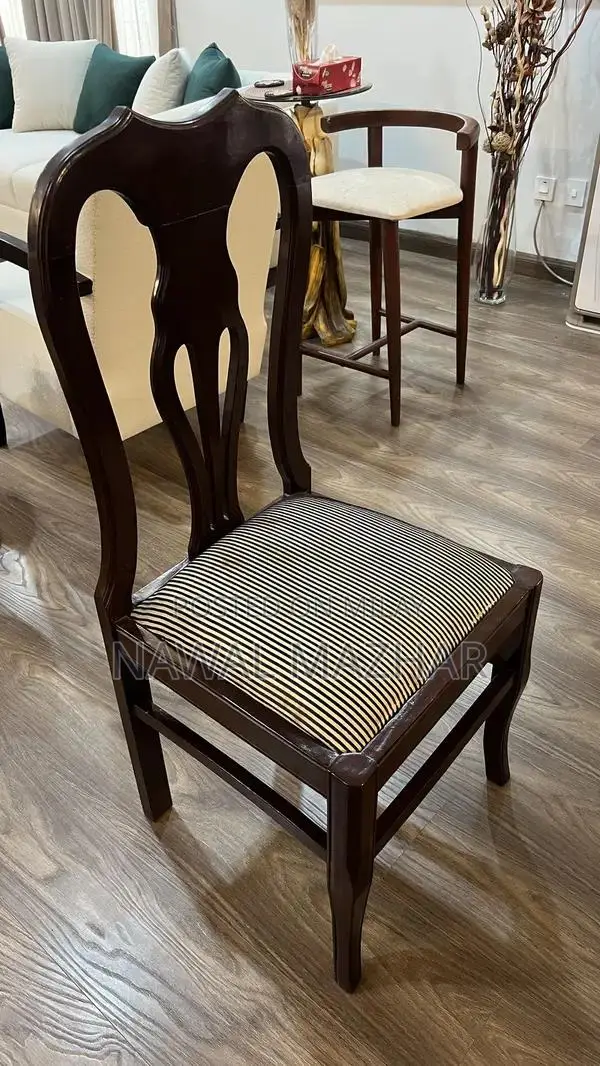 Wooden 8-Seater Dining Table with 8 Matching Chairs