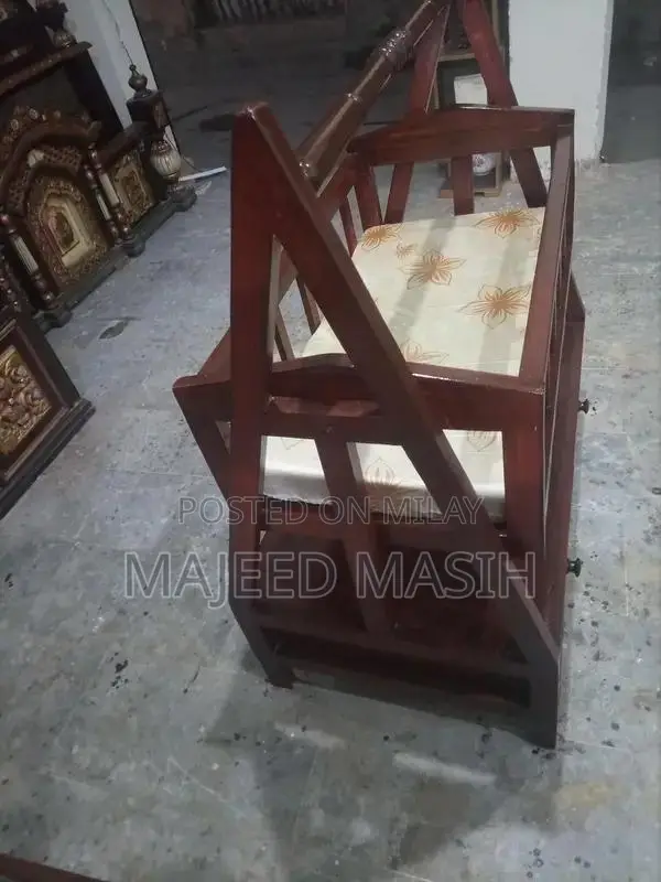 Wooden Baby Jhula - Traditional Indian Infant Swing Cradle