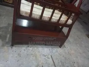 Wooden Baby Jhula - Traditional Indian Infant Swing Cradle