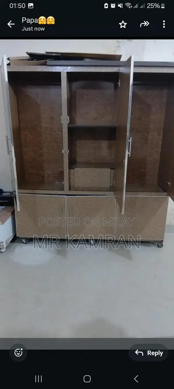 Large 3-Door Full Size Wooden Wardrobe Storage Cabinet