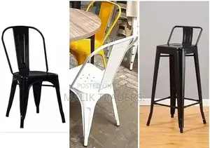 Photo - Metal Dining Chair for Restaurant and Cafe Seating