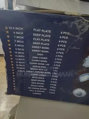 Milton 84-Piece Plastic Dinner Set with Elegant Floral Design