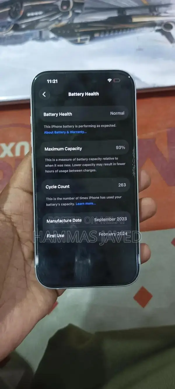 iPhone 15 128GB Pristine Condition High Battery Health