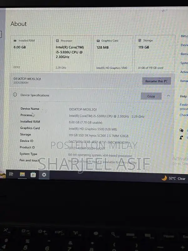 Lenovo L450 Business Laptop - 5th Gen Intel i5, Compact Design