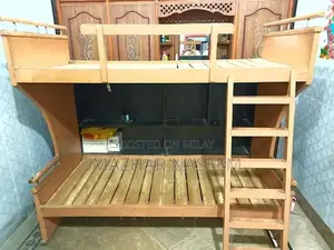 Sturdy Wooden Double Bunk Bed for 4 Adults with Storage