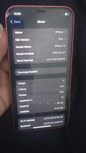 Apple iPhone 12 Pre-Owned Smartphone with Minor Screen Damage