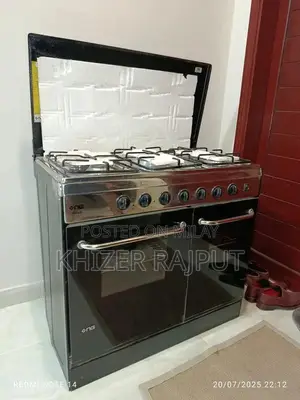 Nasgas 6 Burner Gas Stove with Oven and Stainless Steel Finish