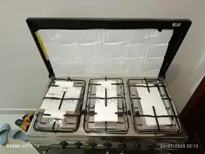 Nasgas 6 Burner Gas Stove with Oven and Stainless Steel Finish