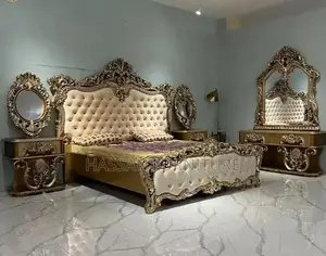 Modern High-Gloss Bed Set with Sleek Design