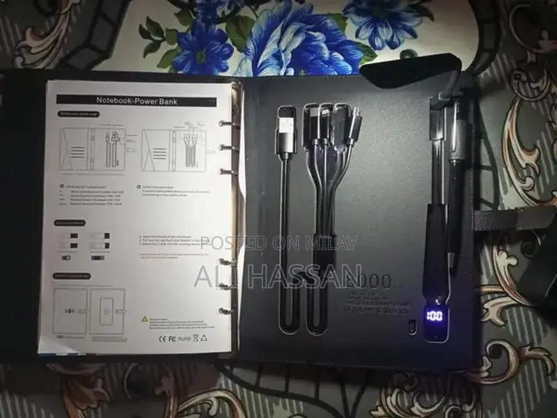 Portable Wireless Charging Electric Book with Power Bank